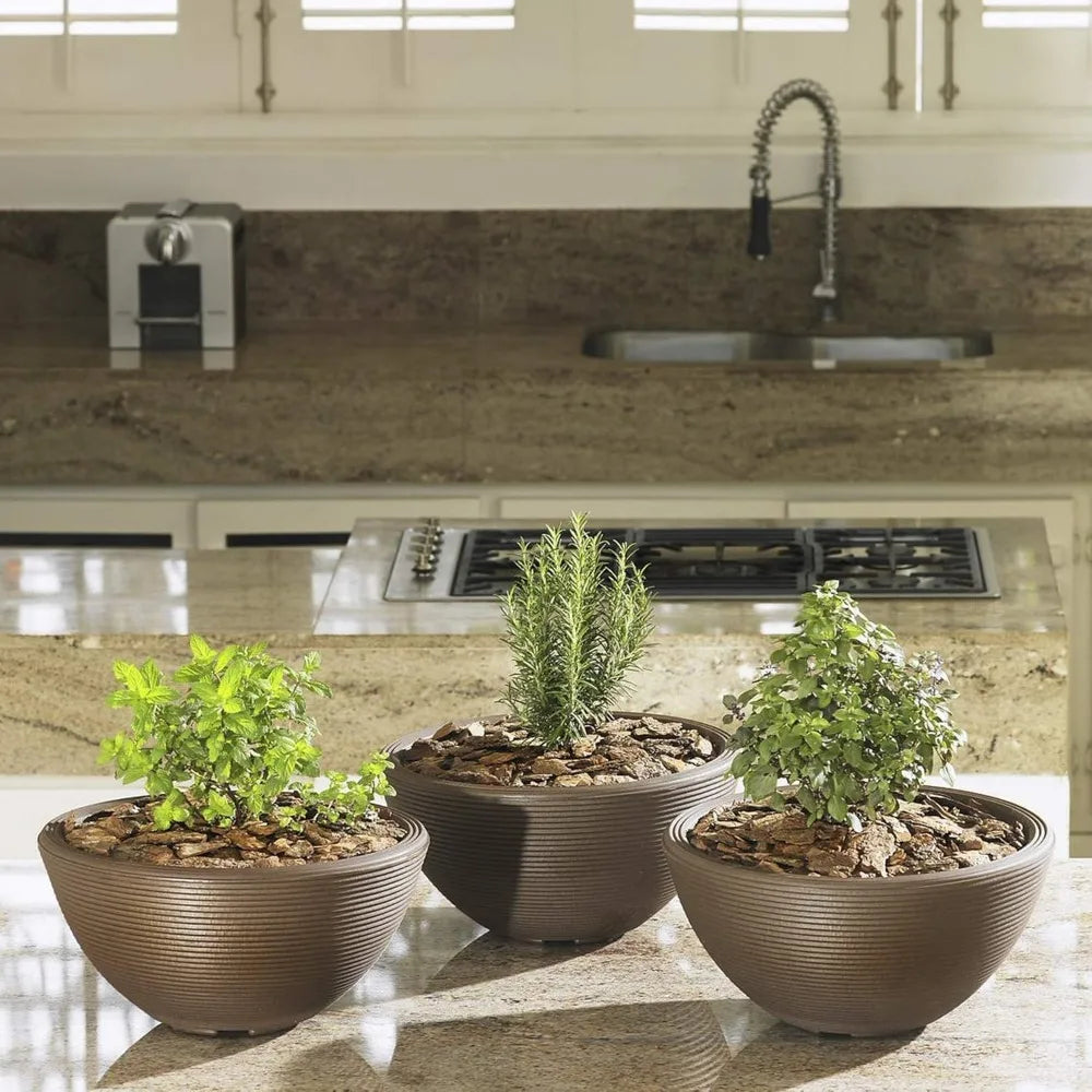 Crescent Garden Delano Planter Old Bronze 26 Inch Plant Pot