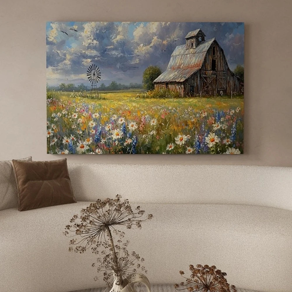1.5 Inch Thick Pine Solid Wood Frame Canvas Wall Art Gift