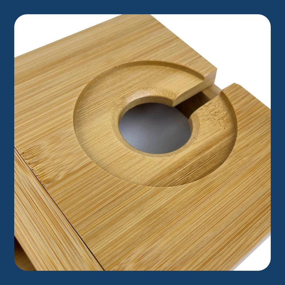 Expandable Bamboo Tub Tray Caddy for Bath Waterproof
