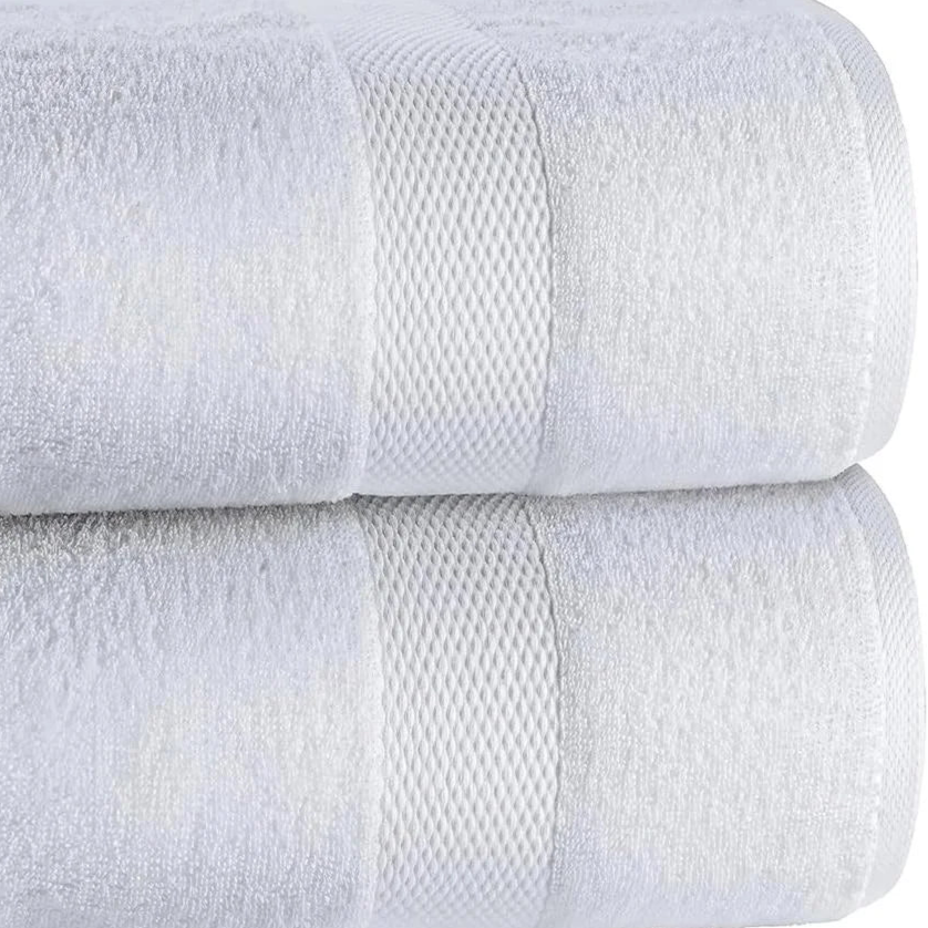 Luxury Extra Large Bath Towels 2 Pack Spa Quality Cotton