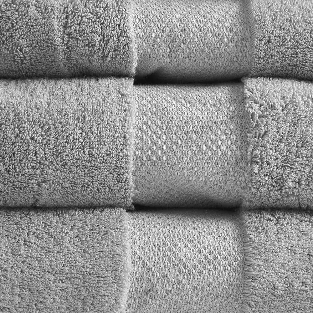 Luxury Turkish Cotton Towel Set 6 Piece 600GSM Ultra Soft