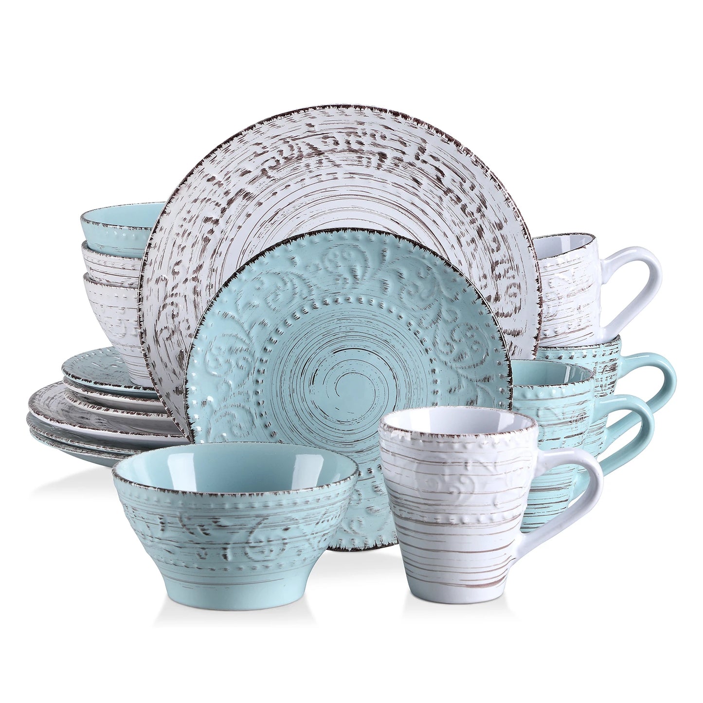 Vancasso Vine Dinnerware Set Stoneware Plates Bowls Mug