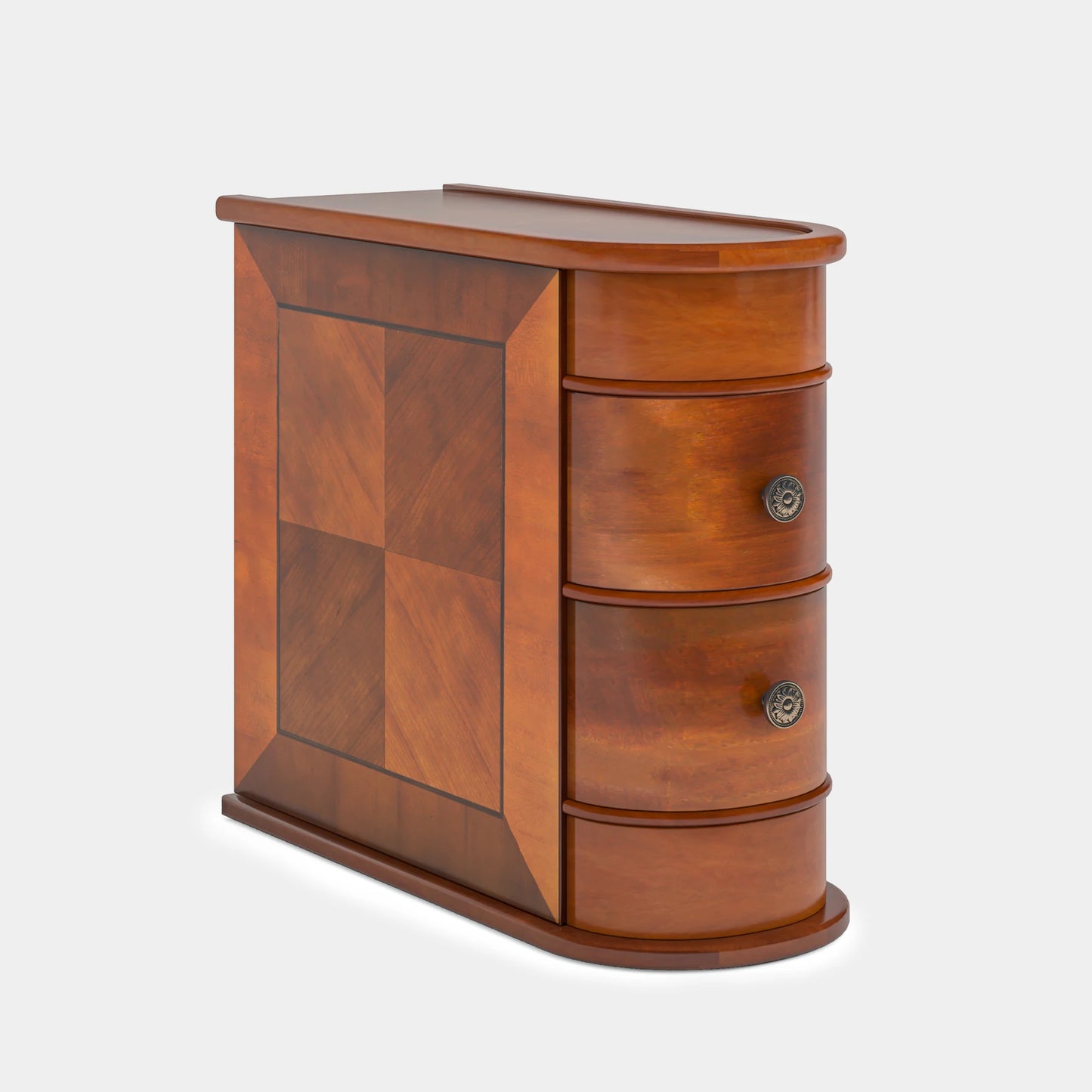 Tribesigns End Table Solid Wood Nightstand With Drawer