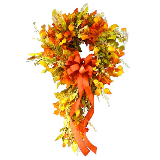Thanksgiving Farmhouse Maple Leaf Wreath For Home Decor