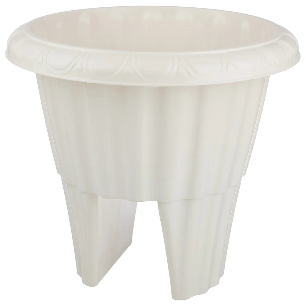 Outdoor Railing Planter Box With Plastic Drainage Insert
