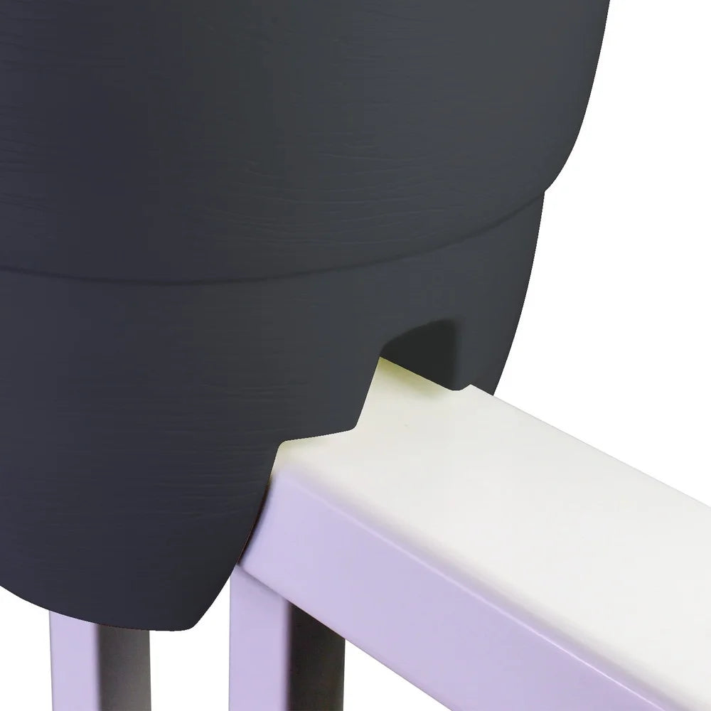 Bloomers Railing Planter With Drainage Self Watering Resin