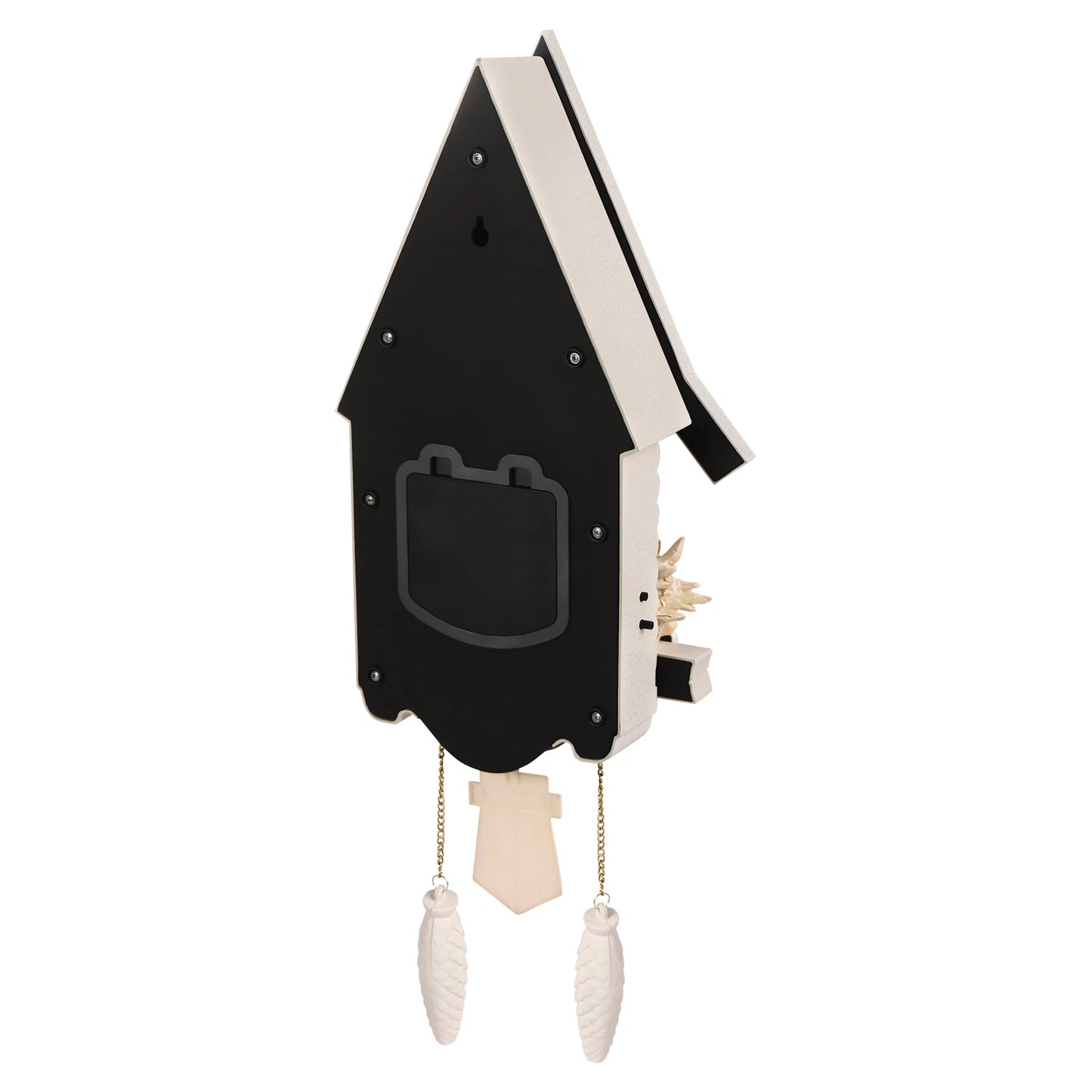 White Cuckoo Wall Clock Antique Battery Operated Creative
