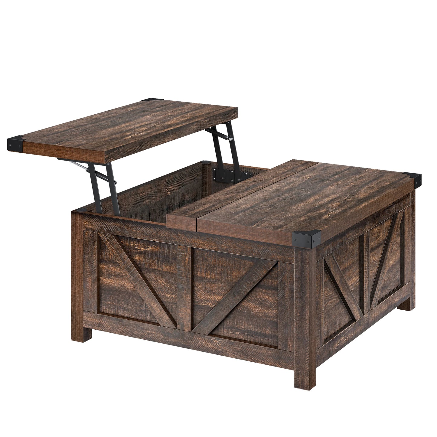 Lift Top Coffee Table with Hidden Storage for Living Room