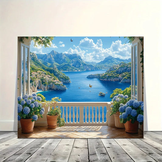 1.5 Inch Coastal Balcony Ocean View Scenic Decor For Home