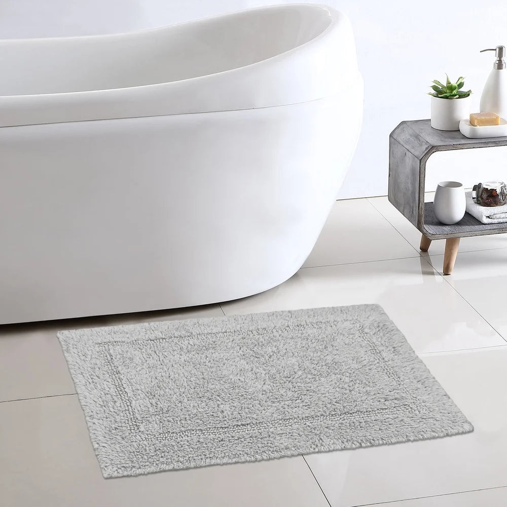 Ultra Soft Cotton Bath Rug Machine Washable 17x24 Non Slip