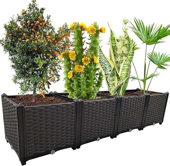 Large Outdoor Planters Elevated Garden Boxes Raised Beds