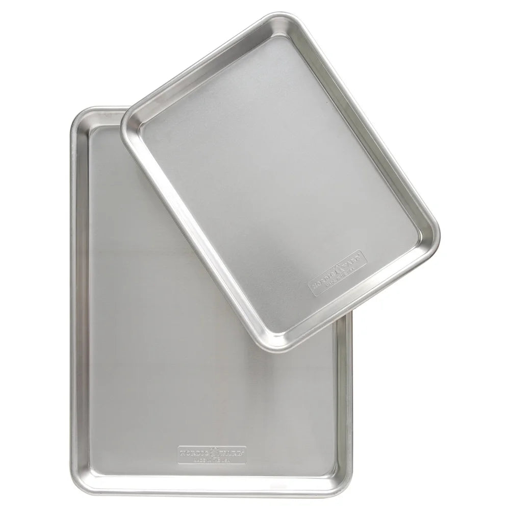 Aluminum Half Sheet And Quarter Sheet Bakeware Set Durable