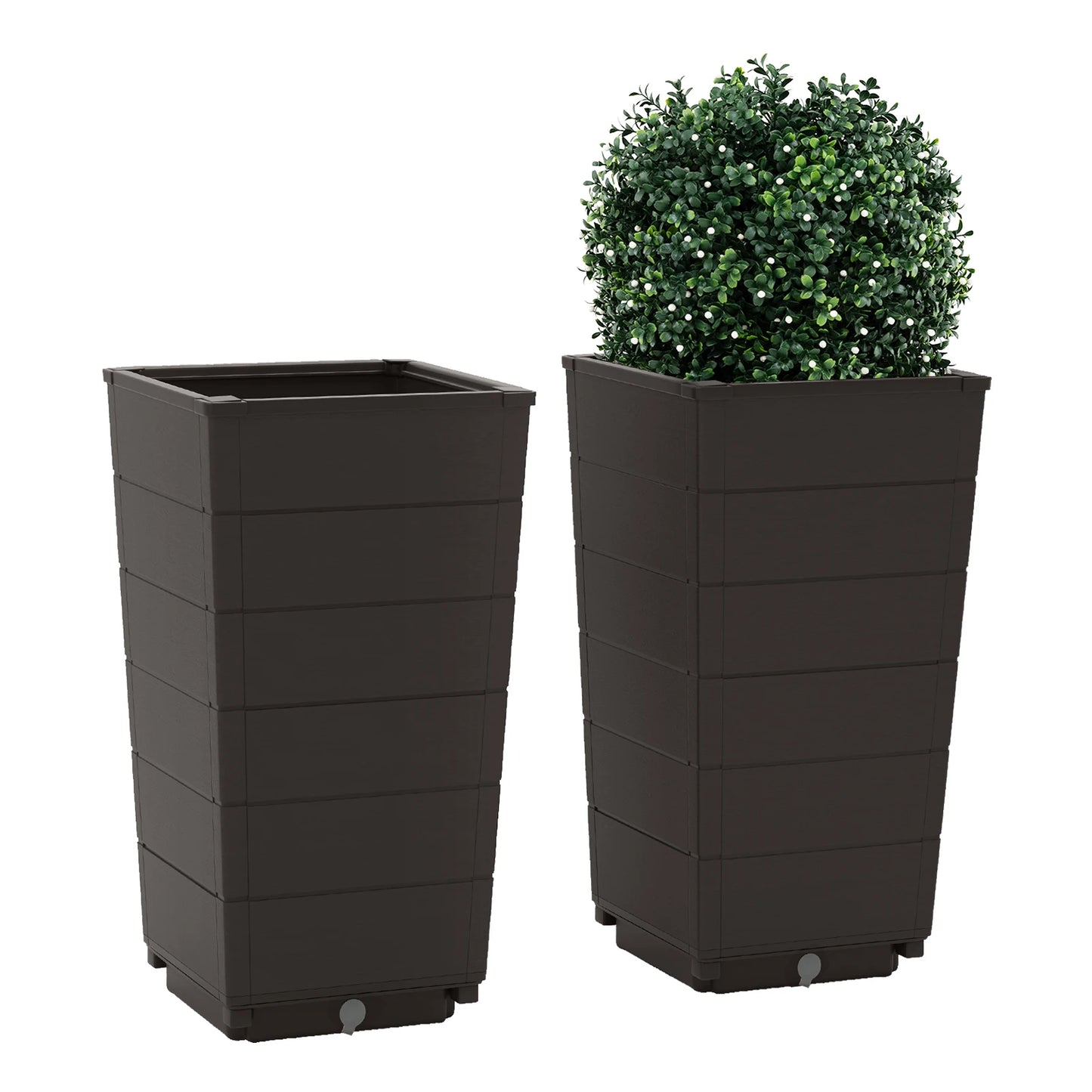 LIFEZEAL Planter Set of 2 Indoor Outdoor Self Watering