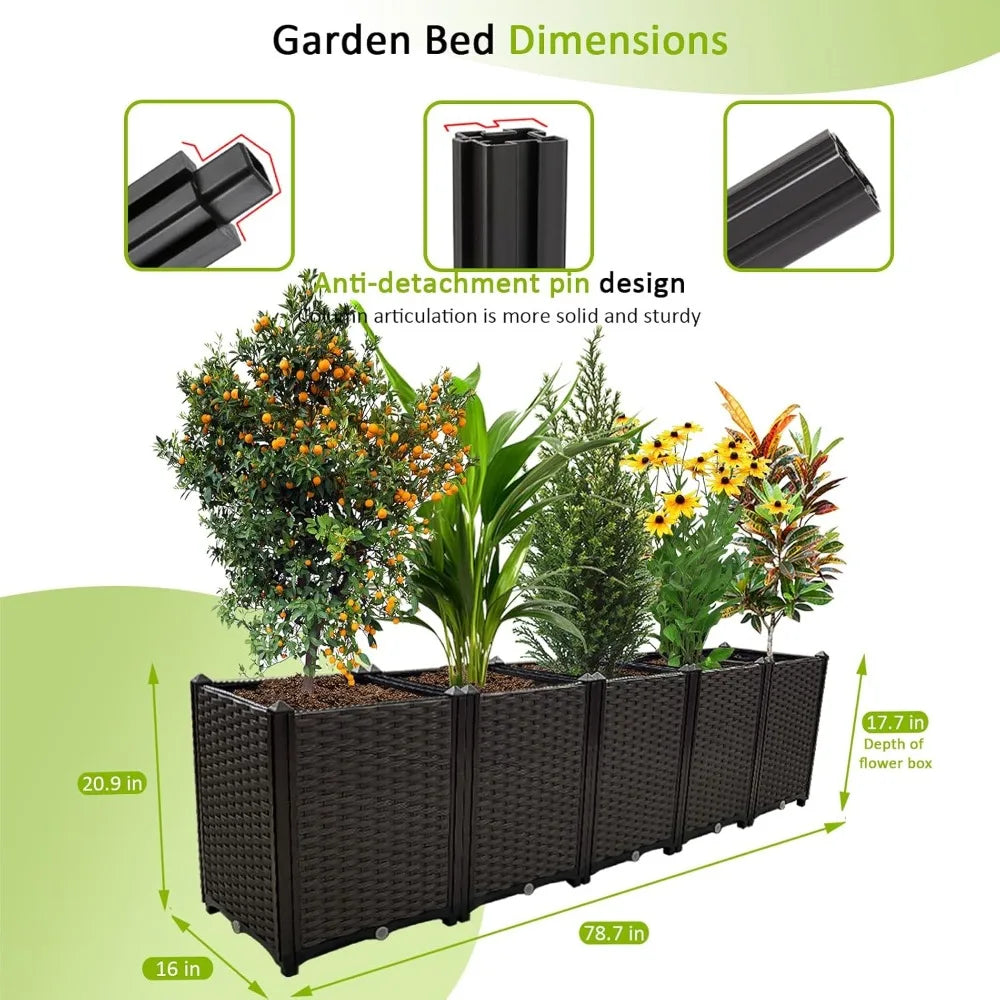 Large Outdoor Planters Elevated Garden Boxes Raised Beds