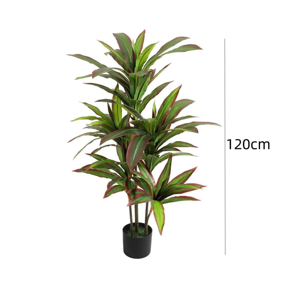 HiMISCN Artificial Dracaena Plant Tree In Pot For Home Decor