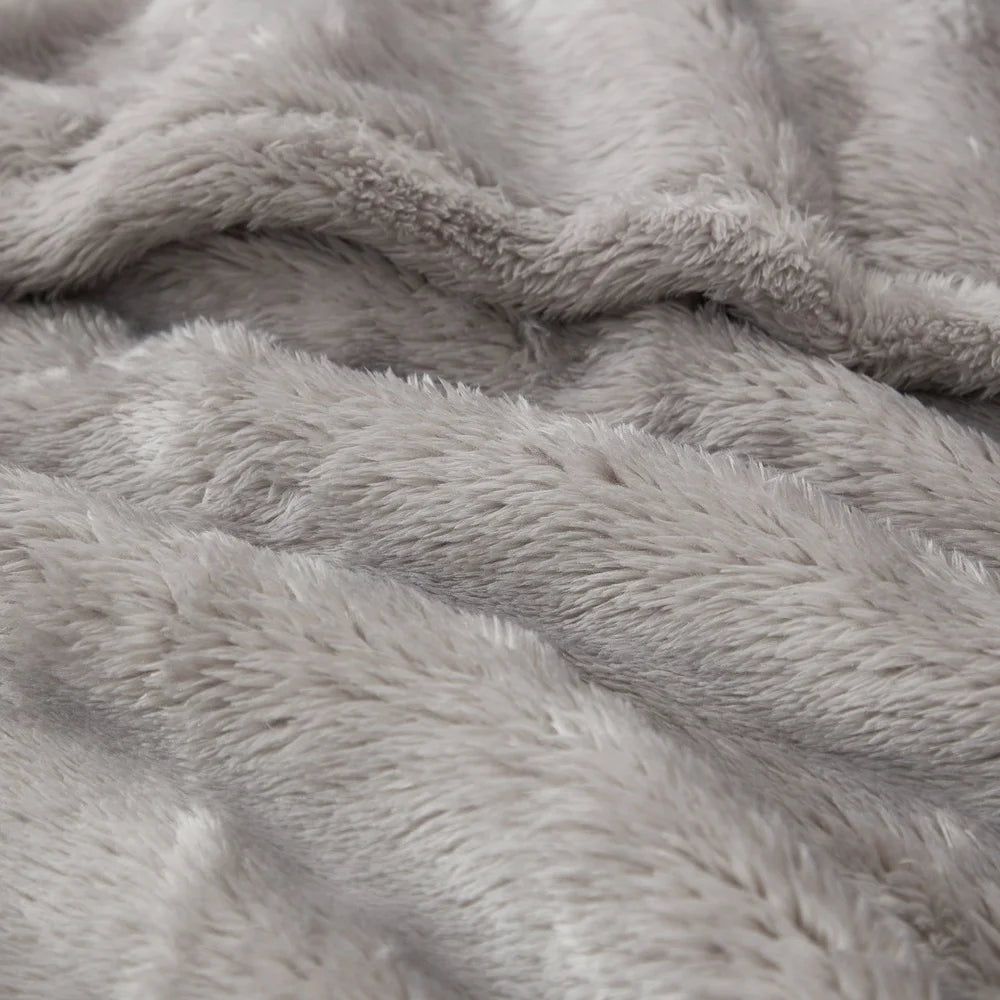 Cozy Antimicrobial Plush Throw Blanket 50x60 Machine Washable