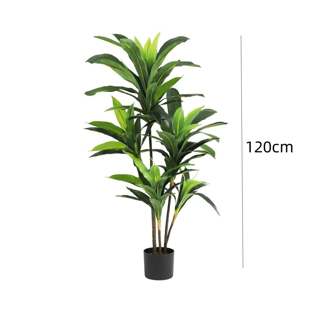 HiMISCN Artificial Dracaena Plant Tree In Pot For Home Decor