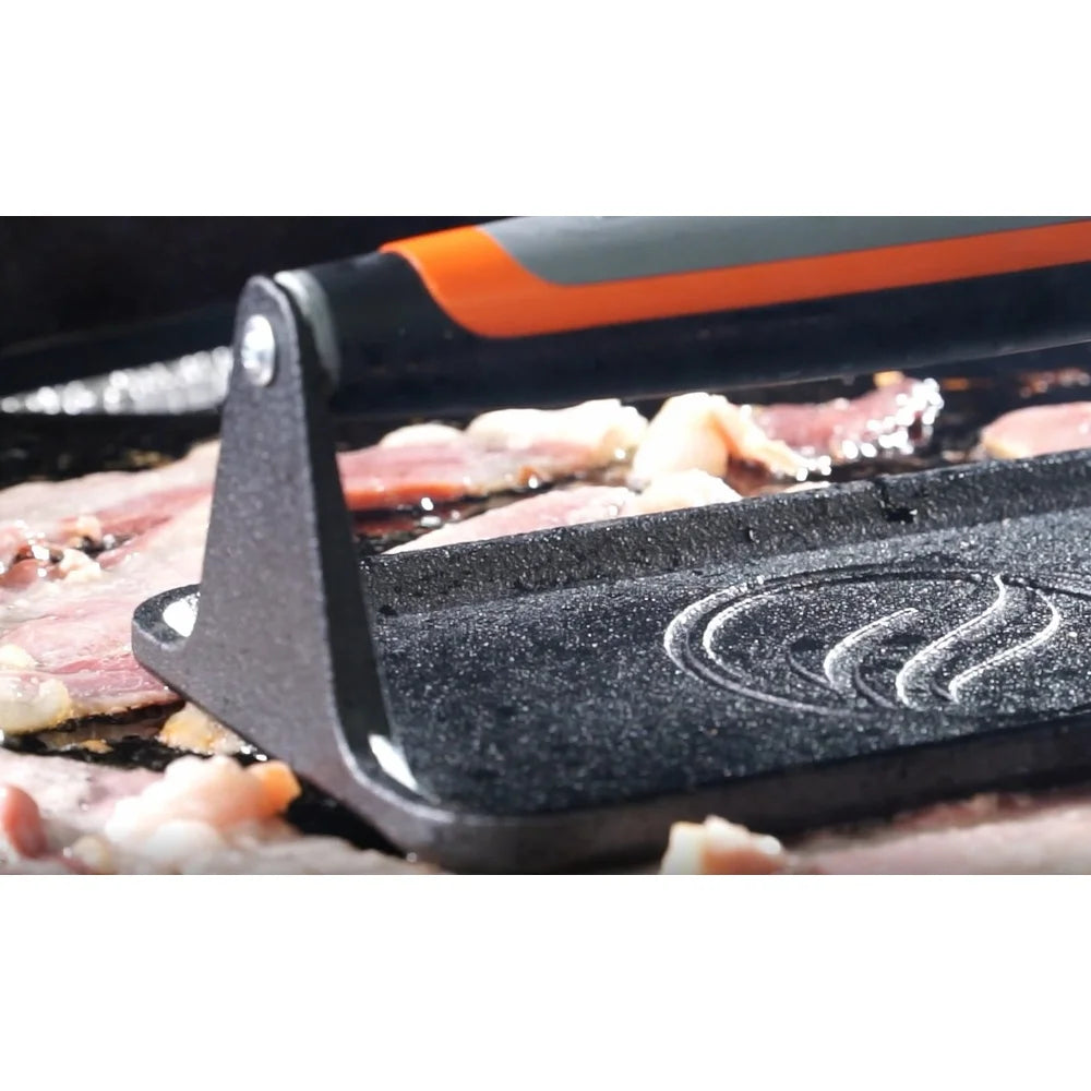 Dutrieux Cast Iron Griddle Press With Heat Resistant Handle