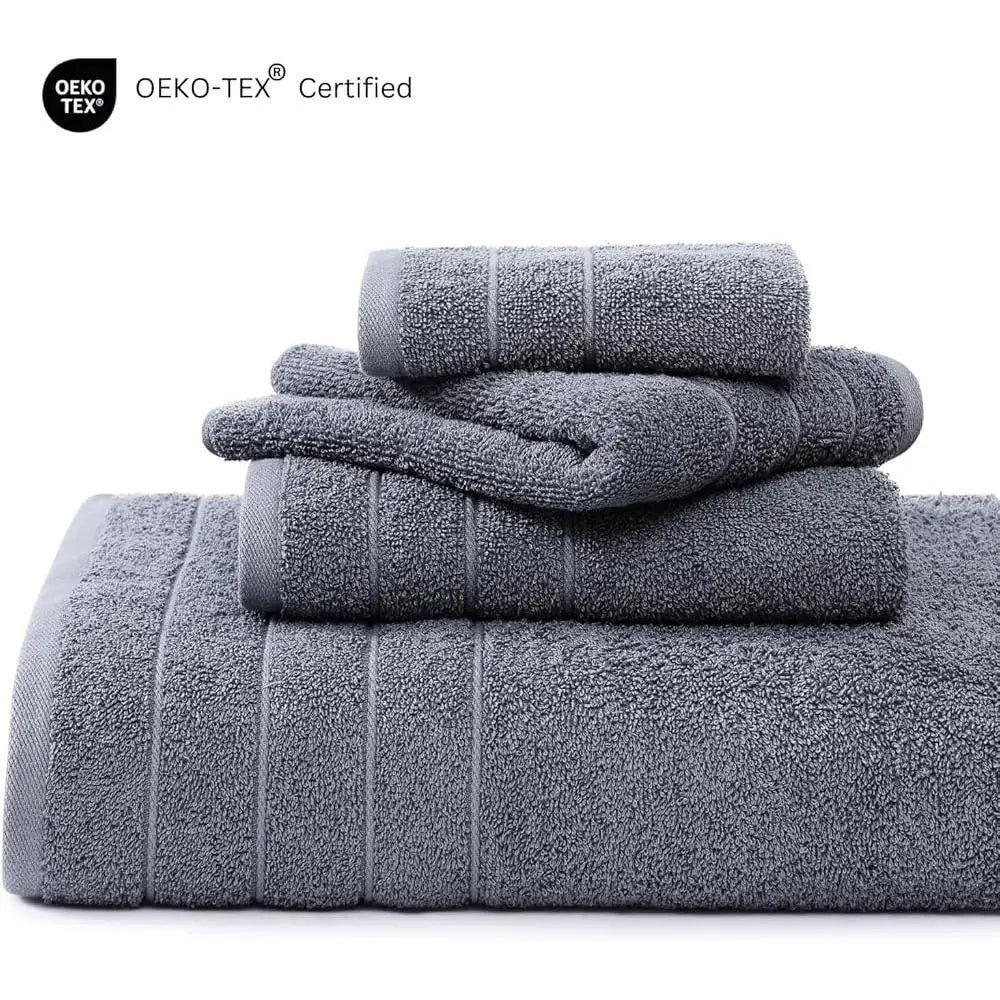 Ultra Soft Cotton Bath Towel Set 18 Piece Quick Dry Gift