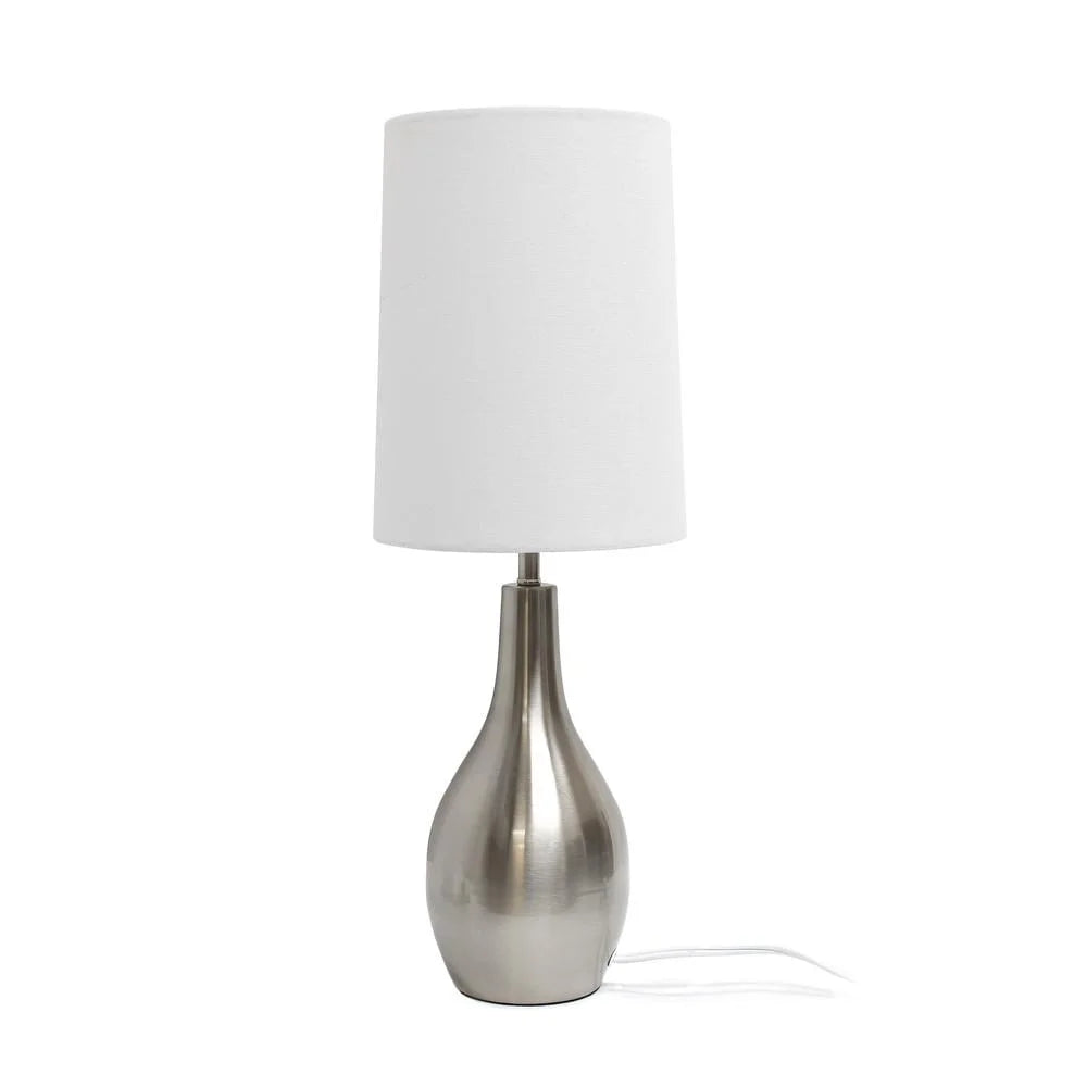 Sleek Metal Table Lamp with Brushed Nickel Finish for Modern Accent Lighting