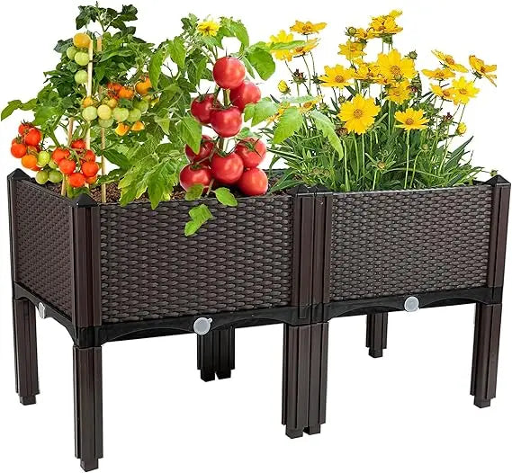 Large Outdoor Planters Elevated Garden Boxes Raised Beds