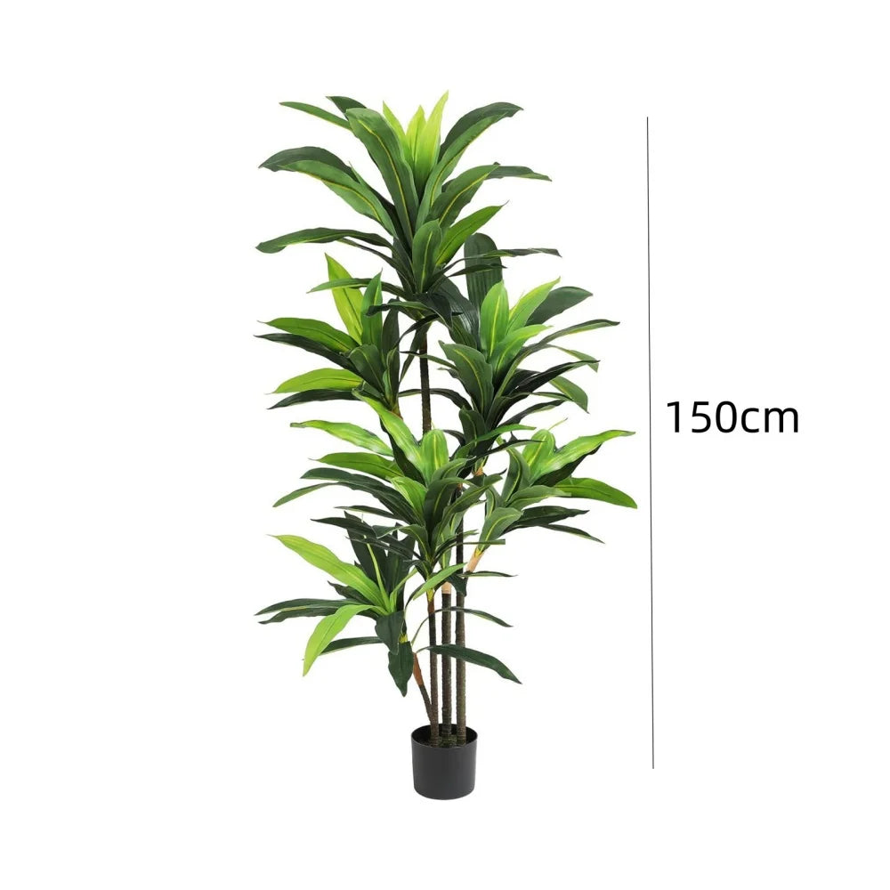 HiMISCN Artificial Dracaena Plant Tree In Pot For Home Decor