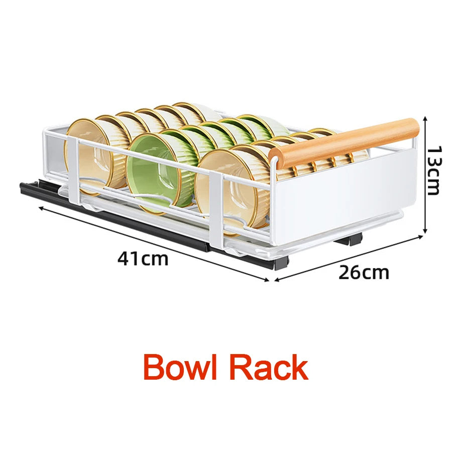 Telescopic Kitchen Drawer Organizer Extendable Cupboard