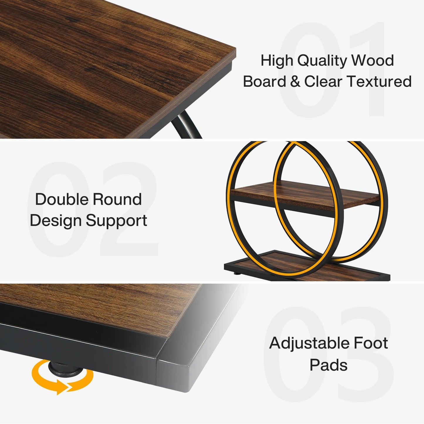 Tribesigns Slimline End Table With Storage Shelves Industrial Contemporary Design