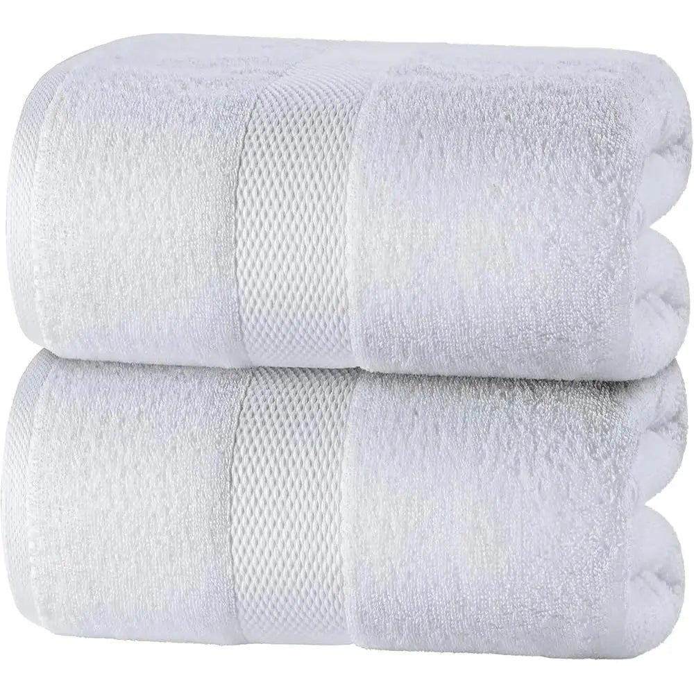 Luxury Extra Large Bath Towels 2 Pack Spa Quality Cotton