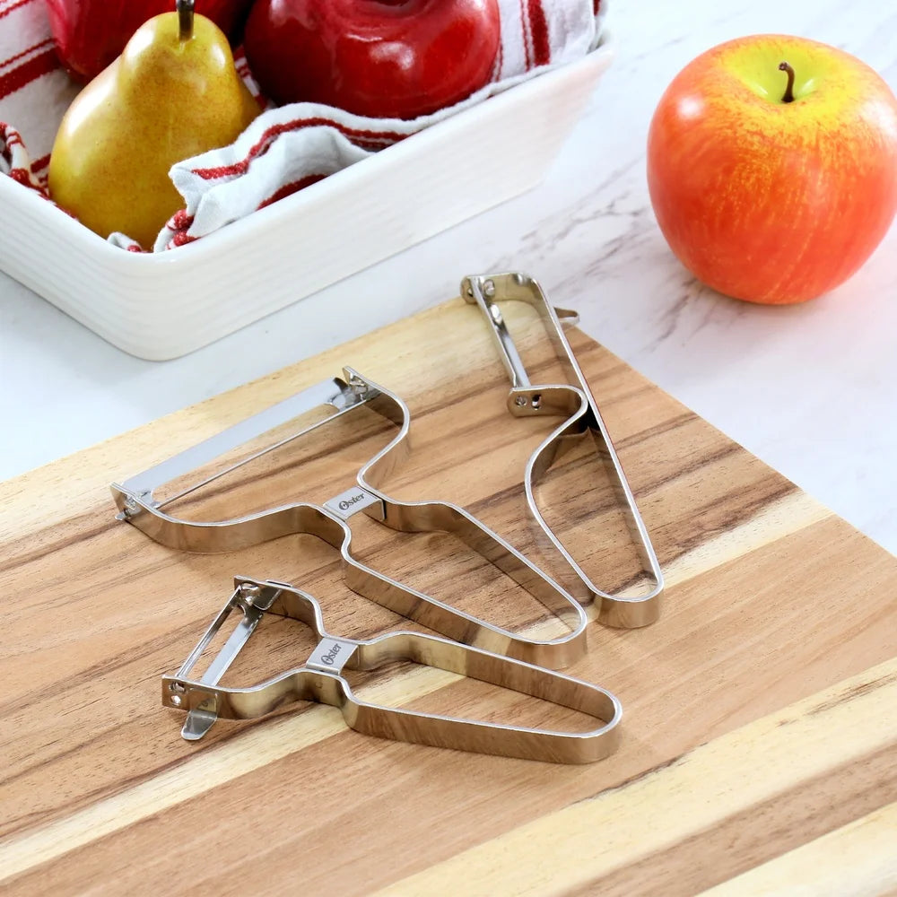 3 Piece Stainless Steel Peeler Set For Fruits And Veggies