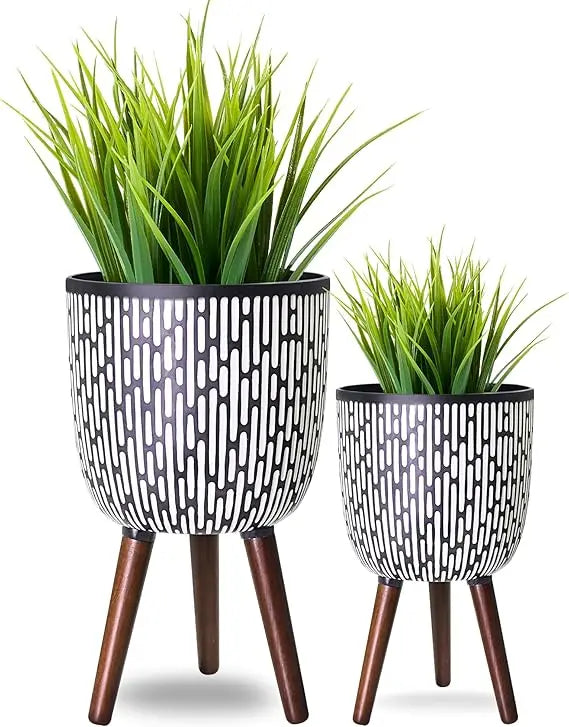 Plant Pot With Stand 10 12 In Honeycomb Gradient Planter