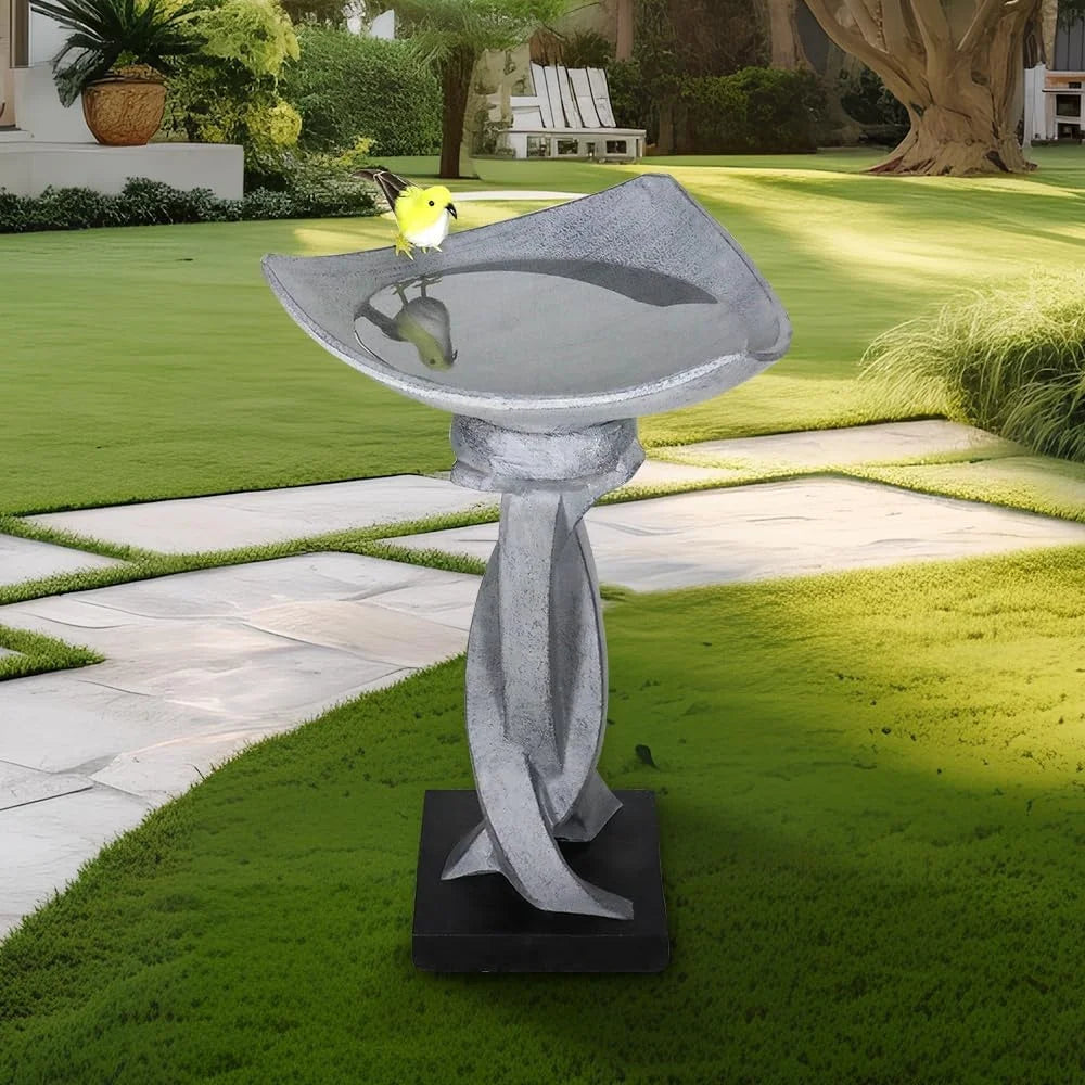 Hign Concerned Concrete Bird Bath Lotus Design Fountain