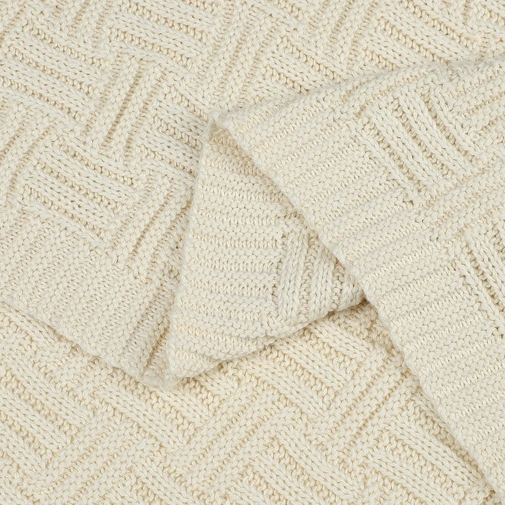 Soft Cotton Knitted Decorative Throw Blanket 50x60 Couch