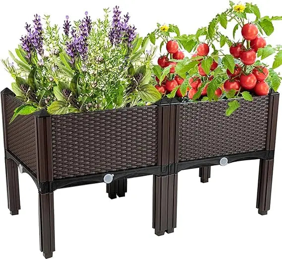 Large Outdoor Planters Elevated Garden Boxes Raised Beds
