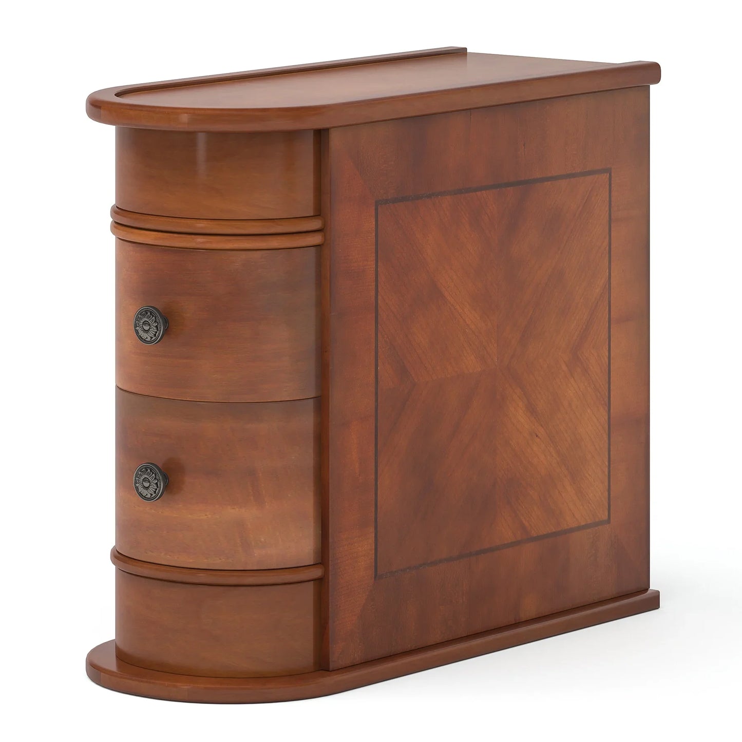 Tribesigns End Table Solid Wood Nightstand With Drawer