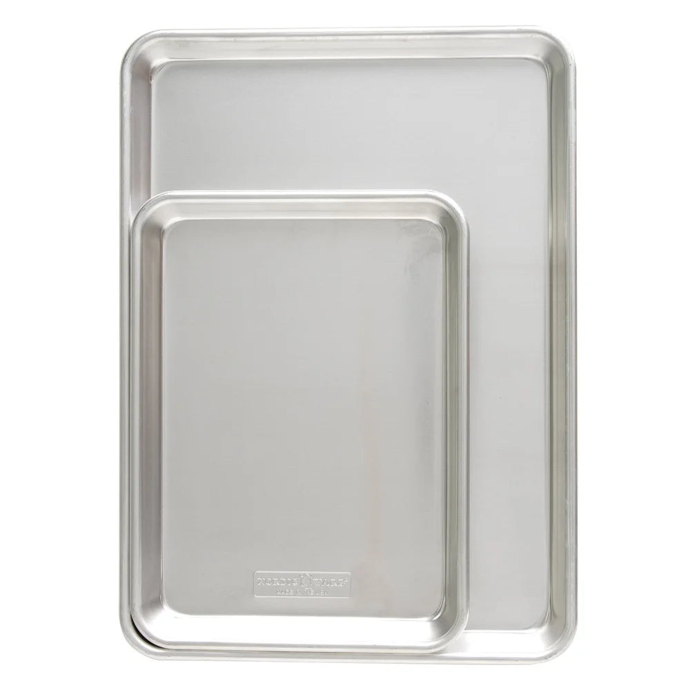 Aluminum Half Sheet And Quarter Sheet Bakeware Set Durable