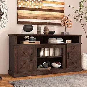 Antique White Fireplace TV Stand for 65 Inch Televisions