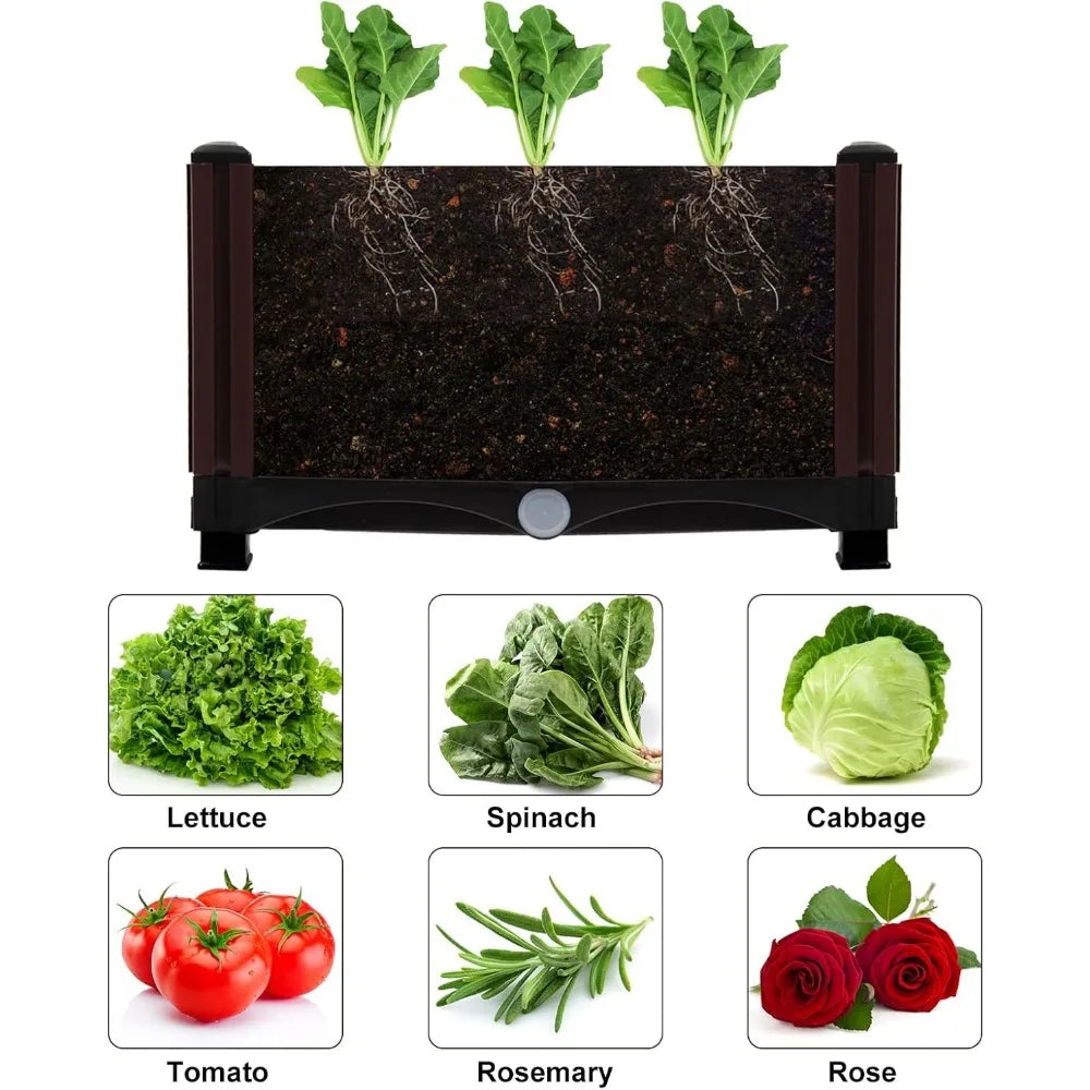 MAYOLIAH Raised Garden Bed With Drainage Elevated Planter