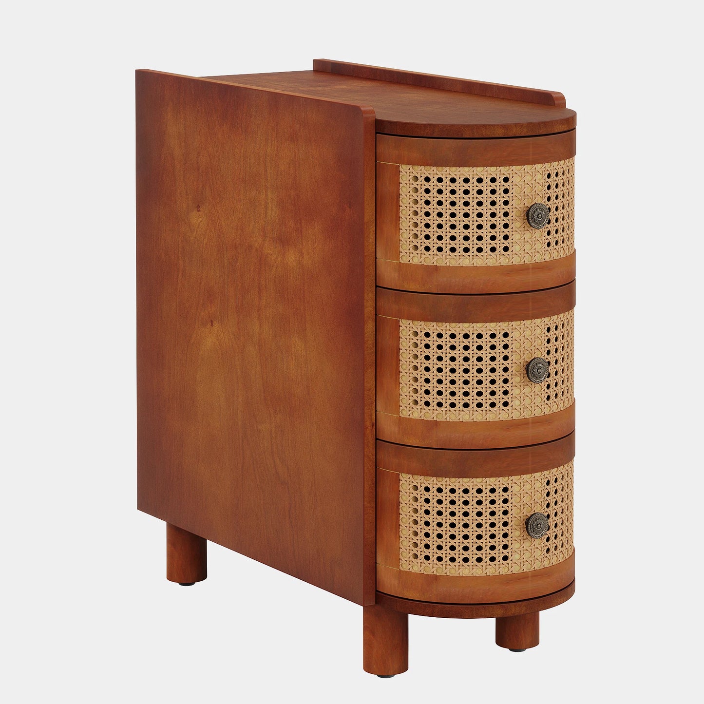 Tribesigns End Table Solid Wood Nightstand With Drawer