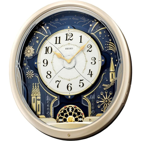 Seiko Melodies in Motion Wall Clock Starry Night LED