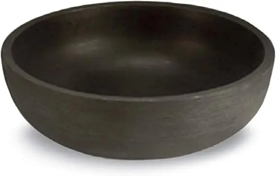 Crescent Orinoco Planter Bowl Old Bronze Resin No Drain
