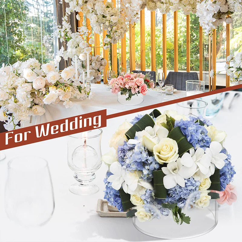 12 Hole Acrylic Vase for Elegant Wedding and Party Decor
