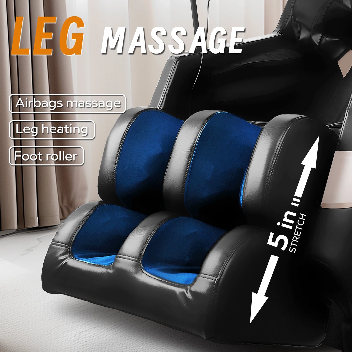 Zero Gravity Massage Chair With Heating And Bluetooth