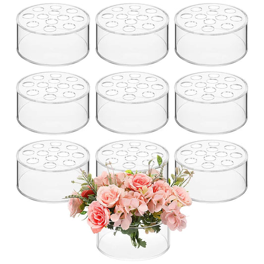 12 Hole Acrylic Vase for Elegant Wedding and Party Decor