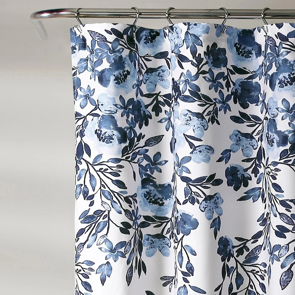 Elegant Floral Shower Curtain 72x72 Waterproof for Spa-Like Bathroom Experience