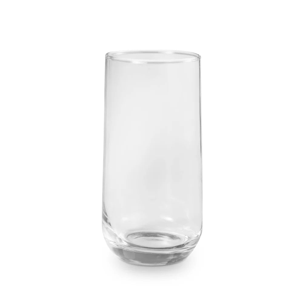 16 Piece Drinking Glass Set Clear Glassware Dishwasher Safe